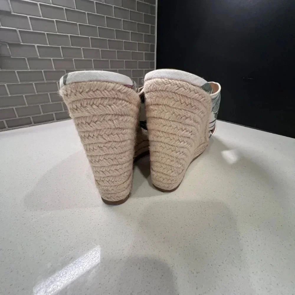 Call It Spring Vegan Wedge Heel Sandals Size 10 - image 8